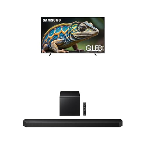 Image of Samsung 75-Inch Class QLED 4K Q60D Series Quantum HDR Smart TV w /Object Tracking Sound Lite (QN75Q60D, 2024 Model) Q800F 5.1.2ch Q Series Soundbar + Subwoofer (HW-Q800F, 2025)