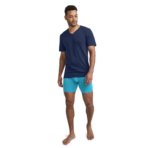 Image of Jockey Classic V-Neck Undershirt- 3 Pack - 100% Cotton T-Shirts for Men