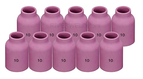 RIVERWELD TIG Gas Lens Alumina Nozzle Jumbo 53N88 10# 5/8 16.0mm 10pcs