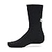 Under Armour Unisex-Adult Training Cotton Crew Socks 6 Pack, (001) Black/Black/White, Large