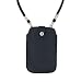 Leather Neck Pouch for Phone (Style 2) - Black