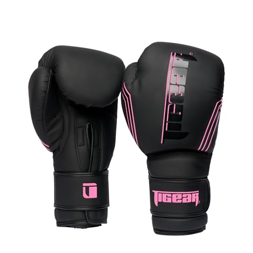 Image of Tigear Surge Pro Boxing Gloves for Men Women & Kids | Engineered Leather Muay Thai Gloves, MMA Gear, Kickboxing Heavy Bag Training and Sparring
