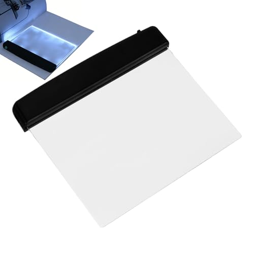 Lampada Da Libro | Clip Su Libri Lettura Leggera | Pannello Da Libro A LED | Fascio Notturno A Piastra Piatta Rimovibile, Batteria Ricaricabile USB A Lunga Durata, Controllo Tattile Della Luminos
