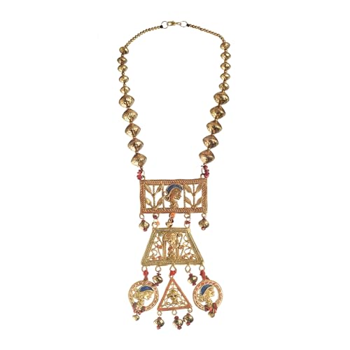 Image of AAKRITI ART CREATIONS Handcrafted Tribal & Ethnic Necklace Collection | Royal, Empress & Nomadic-Inspired Artisan Jewelry | Moonstone, Henna, Floral & Carnival Designs for Women