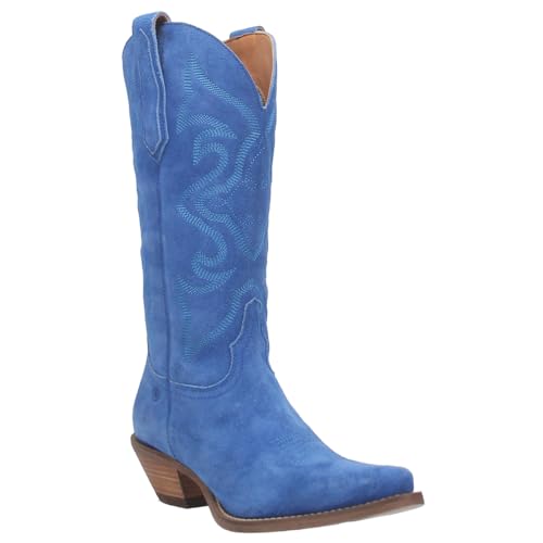 Image of Dingo Womens Out West Embroidered Snip Toe Casual Boots Mid Calf Mid Heel 2-3 inch