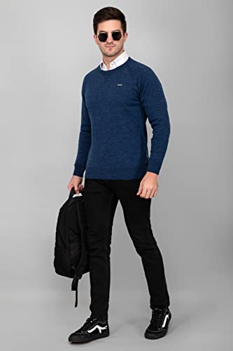 Image of GODFREY Round Neck Full Sleeve Woolen Sweater for Man Winter Wear - Regular Fit Pullover