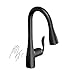 Moen Arbor Matte Black Motionsense Wave Sensor Touchless One-Handle Pulldown Kitchen Faucet Featuring Power Clean, 7594EWBL