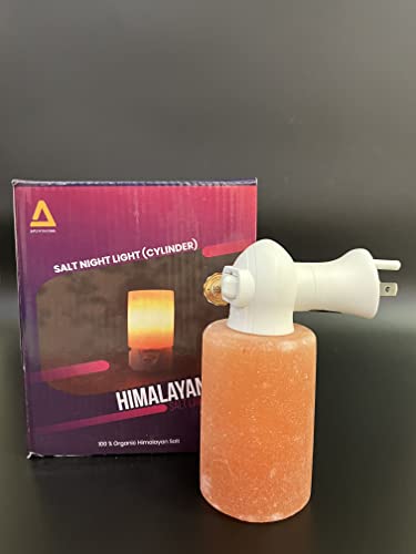 Image of Himalayan Salt Night Light, Plug in Hand Carved Crystal Night Light Best Living Room, Bathroom, Hallway Light (5inches, 1 lbs.) Unique Gift Ideas