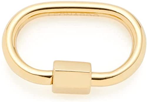 JEWELS BY LEONARDO Joker Clip & Mix Lora • Zwischen-Ring aus goldfarbenem Edelstahl • perfekt zum Einhängen von Anhängern oder verlängern von Basic-Ketten • Schmuck Geschenk für Frauen • 021818