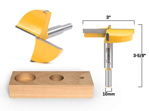 Yonico 43069C 3-Inch Diameter Carbide Forstner Drill Bit 10Mm Shank #TOP1