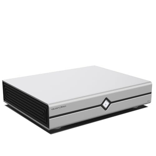 Gustard S26 Dedizierter Musikserver - Audio Verarbeitungssystem mit extrem niedriger Latenz und Wiedergabesystem Airplay UpnP Roon 32bit 768kHz DSD512 (Silber)