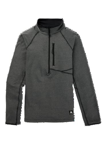 Polaire Burton Stockrun demi-fermeture éclair femme noir M : pull chaud de randonnée hiver