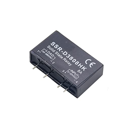Relais statique DC-AC 8A SSR-D3808HK pour une commutation silencieuse