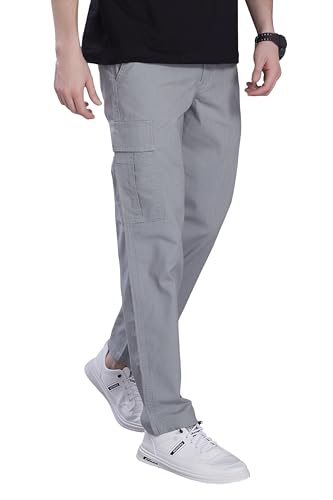 Image of DIVISIVE Men's Loose Fit Linen Blend Cotton Cargo Pants