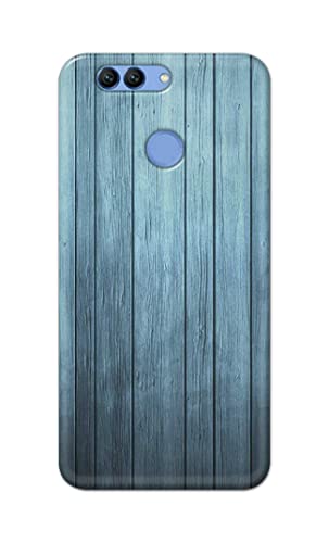 Image of PRINTFIDAA Printed Hard Back Cover Case for Huawei Nova 2 Plus | Huawei Nova 2+ Back Cover (Wooden Blue) -1302