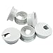 Hordion 6Pcs Desk Grommet 1-3/8 inch/ 35mm Cable Grommets Hole Cover, Wire Cord Organizer Plastic Grommets for Computer Desk Cabinet Furniture, White