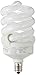 TCP CFL Spring Lamp, 60W Equivalent, Daylight (5000K), Candelabra Base Spiral Light Bulb