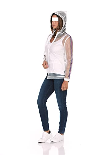 JOUJOU Girls' Rain Parka Jacket, Hooded Coat, Multicolor, Medium4