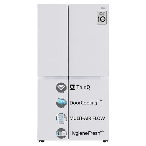 LG 655 L Frost-Free Inverter Wi-Fi Side-By-Side Refrigerator (2023 Model, GL-B257DLWX, Linen White, Door Cooling+ with Hygiene Fresh) LG 655 L Frost-Free Inverter Wi-Fi Side-By-Side Refrigerator (2023 Model, GL-B257DLWX, Linen White, Door Cooling+ with Hygiene Fresh)