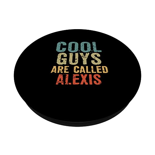 Cool guys are called alexis PopSockets Swappable PopGrip, Black - Image 2