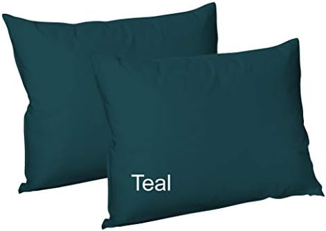 ARLINENS Plain dyed polycotton Housewife pair of pillowcases, Available in 20 (White)
