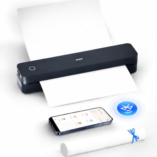 PRT Portable Printer Wireless for Travel, Bluetooth Thermal Printer Support