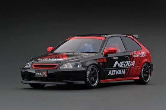 Amazon | 1/18 ホンダ シビック EK9 TypeR ADVAN ブラック/レッド
