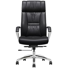 Home Office Chair - Modern Leather Ergonomic Computer Desk Chair Executive Home Office Boss Chair Swivel Chair, Adjustable Height Durable Base Comfortable Conference Desk Chair ,B