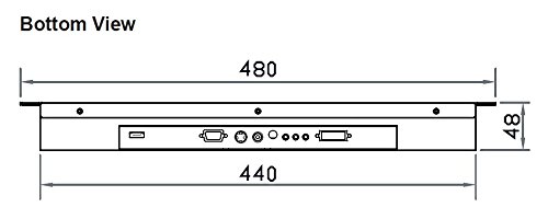 Crystal Image Technologies - Rackmount Lcd Panel - 6U 17" 1920 X 1080 With Vga & Dvi Input, Part#Rmp-161-F17, 3 Year Warranty #TOP3