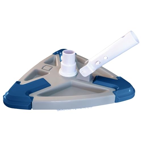 Montesy Upgrade eighted Triangular Pool Vacuum Head with Brush Handle for Pools Triangular Head