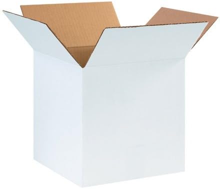 10 x 10 x 10 White Corrugated Boxes (25/Pack)