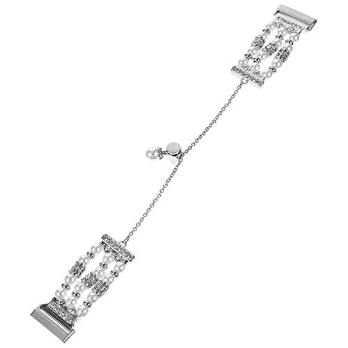 Correa de reloj para Versa 3 y Sense de metal plateado Homoyoyo con acabado de joyería