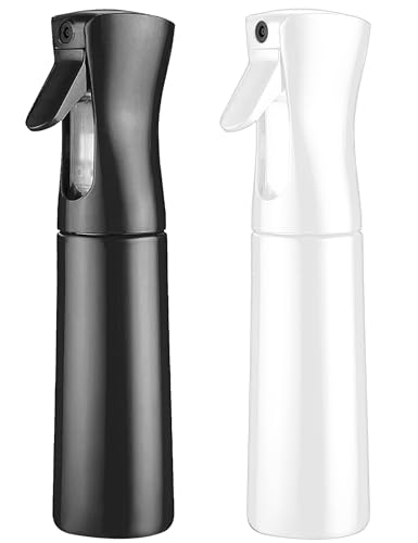 2 Pack Water Spray Bottle,300ml Ultra Fine Continuous Spray Water Bottle Water Atomizer Pressure Spray, Hair, Plants, Hair Salon, Skin Care, Cleaning
