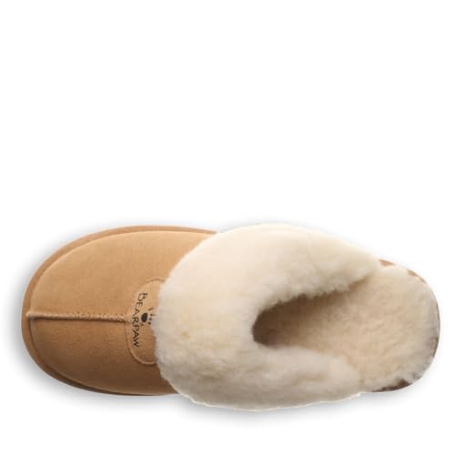 Image of BEARPAW Women's Loki Slip-On Slippers | Suede Upper | Comfortable Indoor & Outdoor Shoes for Women | Multiple Sizes & Colors