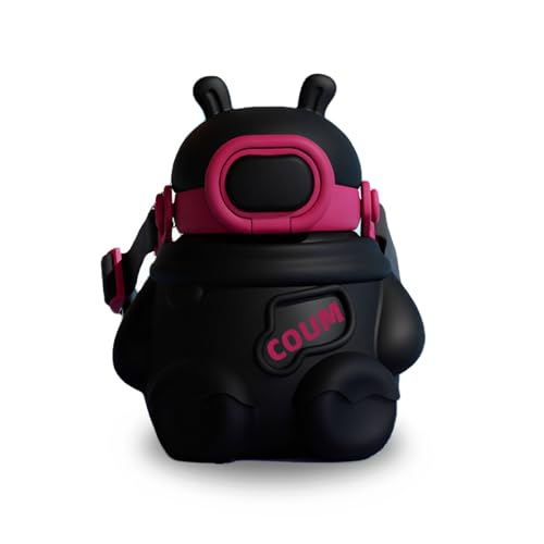 Garrafa Térmica Infantil Garrafa Térmica 580ml Com Bico de Silicone Resistente a Mordidas Alça de Tr