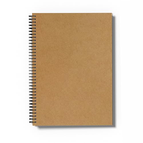 Image of PaperO Professional A4 Dot Grid Notebook | 5MM Dot Design | A4 Size (8.5 x 11 inches) | Ideal for Architects & Designers | Kraft Cover | 100 Pages | (DOT GRID 3)