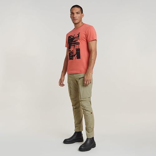 G Star Homme T Shirt JMW Building finch htr D24686 336 G392 - vue 3