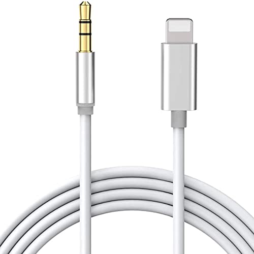 Cable Auxiliar Cable Auxiliar de 3.5 mm para iPhone/iPad/iPod Adaptador Cable de Audio Estéreo 3,5 mm Compatible con Estéreo para el Hogar/Altavoces/Auriculares Cover