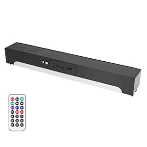 LED Bluetooth-luidspreker, desktop 17,2 x 2,4 x 2,2 inch computerluidsprekers voor tv
