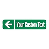 SmartSign Customize Your Own Green Street Sign with Left Arrow | 6" x 24" 3M EG Reflective Aluminum