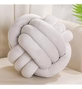 Yhoelata Halloween Kürbis Kissen 30cm - Cremeweißes Teddysamt Kissen Für Herbst-Deko