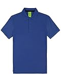 Soft Quick Dry Durable Golf Short Sleeve Polo Shirts Royal 2XL