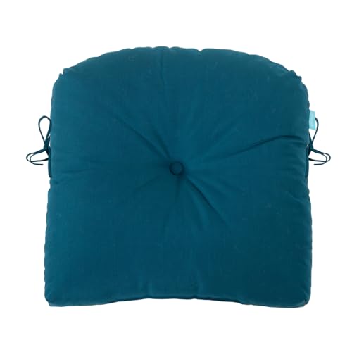 Image of QILLOWAY Outdoor Chair Cushion Set with Strings,Replacement Outdoor Cushions for Patio Furniture.(Peacock Blue)