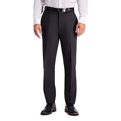 Haggar Men's Active Series Stretch Slim Fit Suit Separate Pant, Charcoal, 29Wx30L