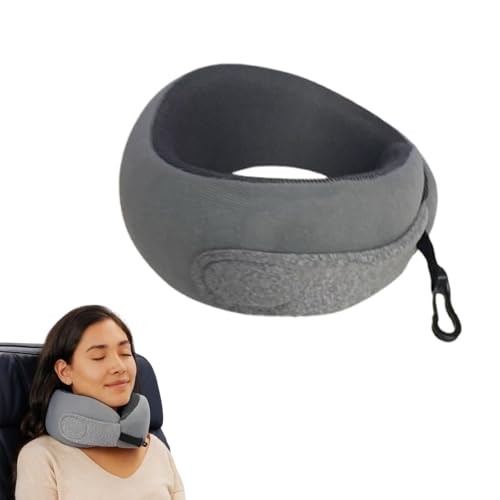 CozyGlosch nackenkissen Flugzeug – Ergonomisches Memory-Schaum reisekissen, Verstellbares Nackenhörnchen für Flugzeug, Auto & Büro, Ultraleichtes travel Pillow mit Aufbewahrungsbox & Haken
