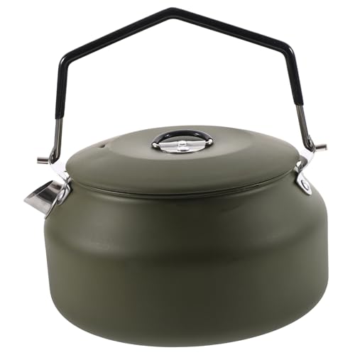 Alipis Outdoor Tea Kettle Portable Stovetop Water Boiler for Camping Hiking and Picnics Compact Design Comfortable Handle for Easy Carrying