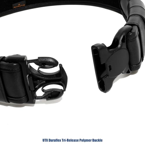 Plain Black Police Duty Belts Law Enforcement Sheriff Security 2" Outer Belt Loop Liner Tri-Release Buckle 4 Keepers4