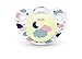 NUK Cute-as-a-Button Glow-in-The-Dark Orthodontic Pacifiers, Baby Girls, 0-6 Months, 2-Pack, 0.09 Pounds