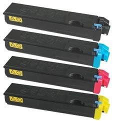 Green Apple Imaging 4PK Kyocera Mita TK-500/510/520 Black,Cyan,Yellow, Magenta Toner for FS-C5015N/C5016N/C5020N/C5025N/C5030N Toner CMYK SET