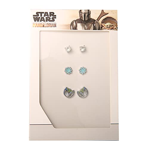 Boucles d'oreilles Grogu Star Wars en lot de 3 paires de puces de mode